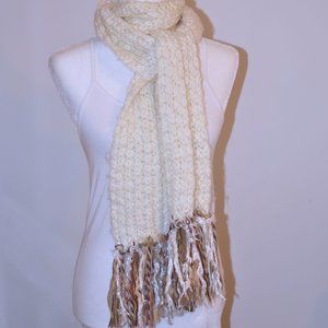 4/$20 Cream Color Knit Scarf